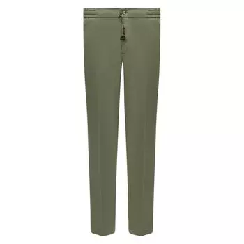 Брюки из хлопка и шелка Marco Pescarolo