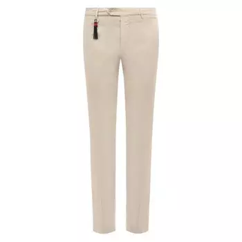 Брюки из хлопка и шелка Marco Pescarolo