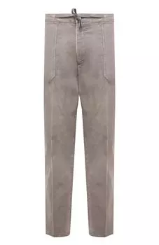 Брюки из хлопка и шелка Marco Pescarolo