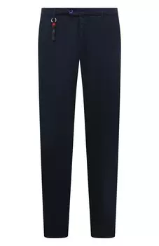 Брюки из хлопка и шелка Marco Pescarolo