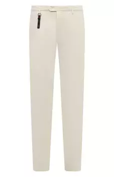 Брюки из хлопка и шелка Marco Pescarolo