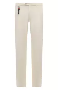 Брюки из хлопка и шелка Marco Pescarolo