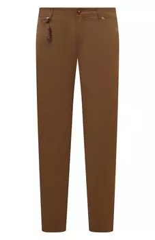 Брюки из хлопка и шелка Marco Pescarolo