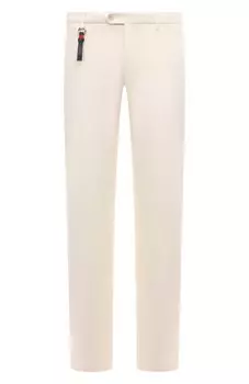 Брюки из хлопка и шелка Marco Pescarolo