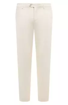 Брюки из хлопка и шелка Marco Pescarolo