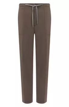 Брюки из хлопка и шелка Marco Pescarolo