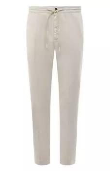 Брюки из хлопка и шелка PT Torino