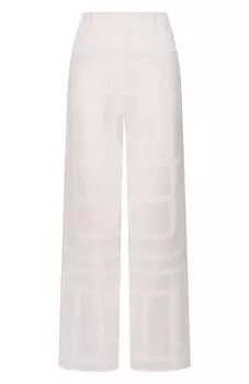 Брюки из хлопка и шелка TOTEME