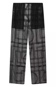 Брюки из хлопка и шелка TOTEME