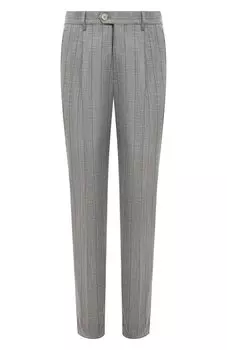 Брюки из хлопка и шерсти Brunello Cucinelli