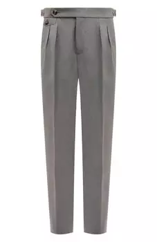 Брюки из хлопка и шерсти Brunello Cucinelli
