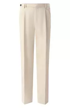 Брюки из хлопка и шерсти Brunello Cucinelli