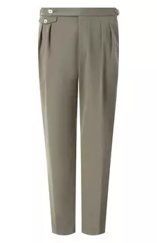 Брюки из хлопка и шерсти Brunello Cucinelli