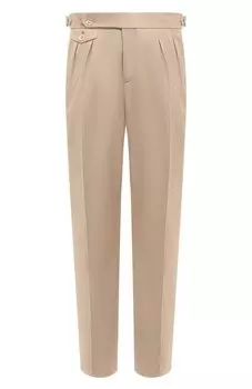 Брюки из хлопка и шерсти Brunello Cucinelli