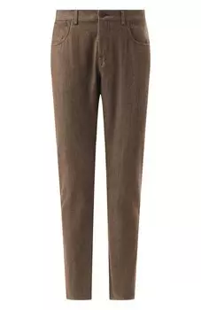 Брюки из хлопка и шерсти Canali