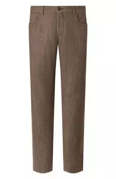 Брюки из хлопка и шерсти Canali