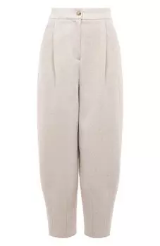 Брюки из хлопка и шерсти Emporio Armani