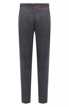 Брюки из хлопка и шерсти Kiton