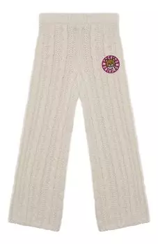 Брюки из хлопка и шерсти Moschino