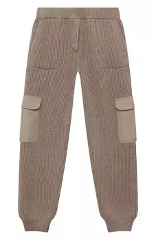 Брюки из кашемира и шерсти Brunello Cucinelli