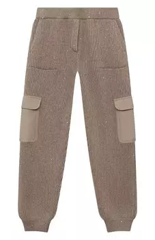 Брюки из кашемира и шерсти Brunello Cucinelli