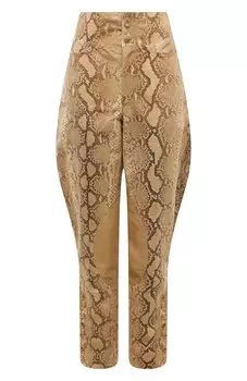 Брюки из кожи питона Ralph Lauren
