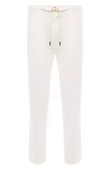 Брюки из льна и хлопка Sartorio