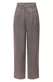 Брюки из льна и шерсти Brunello Cucinelli