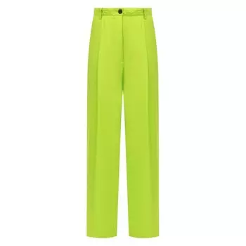Брюки из шелка и хлопка Dries Van Noten