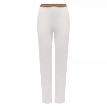 Брюки из шелка и хлопка Loro Piana