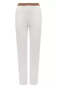 Брюки из шелка и хлопка Loro Piana