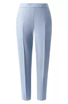 Брюки из шелка и шерсти Agnona