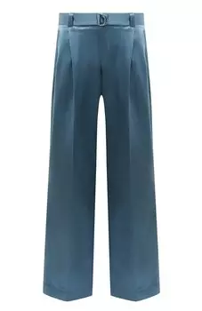 Брюки из шелка и шерсти Jacob Lee