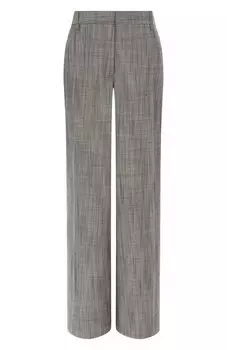 Брюки из шелка и шерсти Jil Sander