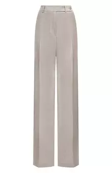 Брюки из шелка и шерсти Kiton