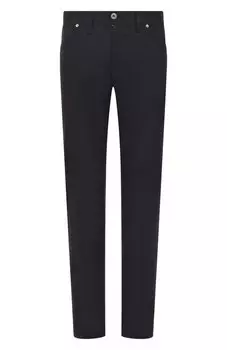 Брюки из шерсти и хлопка Brioni