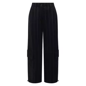 Брюки из шерсти и хлопка Brunello Cucinelli