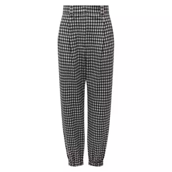 Брюки из шерсти и хлопка Brunello Cucinelli