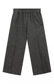 Брюки из шерсти и хлопка Brunello Cucinelli