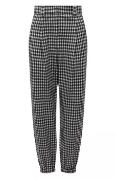Брюки из шерсти и хлопка Brunello Cucinelli