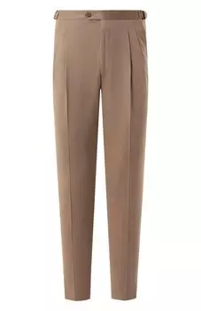Брюки из шерсти и хлопка Corneliani