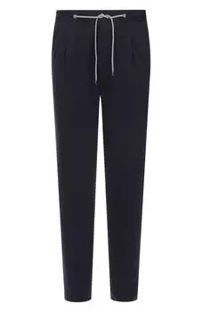 Брюки из шерсти и хлопка Corneliani