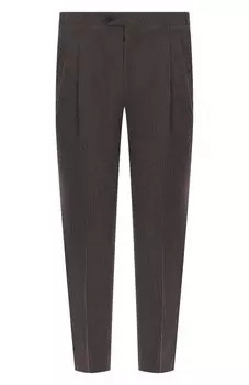 Брюки из шерсти и хлопка Corneliani