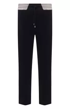 Брюки из шерсти и хлопка Cortigiani