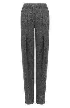 Брюки из шерсти и хлопка Giorgio Armani
