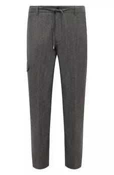 Брюки из шерсти и хлопка MVST