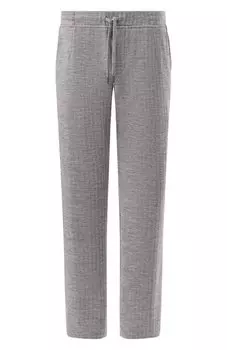 Брюки из шерсти и хлопка MVST