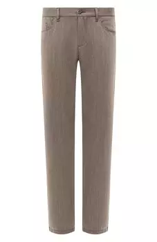 Брюки из шерсти и хлопка Zilli