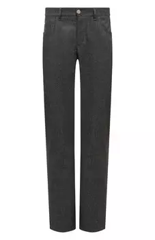 Брюки из шерсти и хлопка Zilli