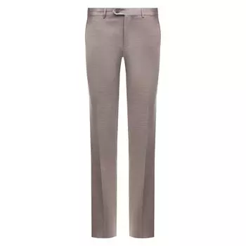 Брюки из шерсти и льна Brioni